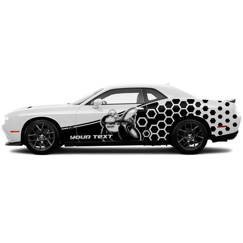 Calcomanía adhesiva lateral de panal Scat Pack para Dodge Challenger
