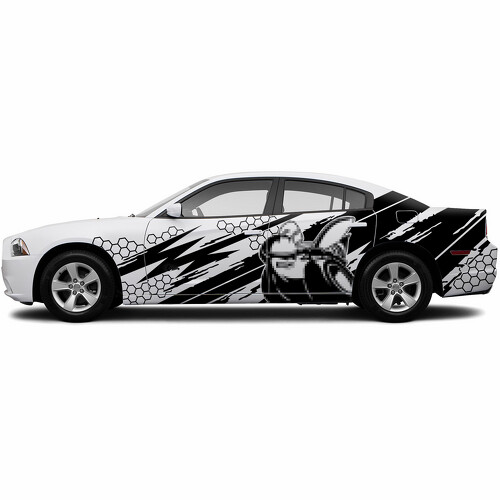 Calcomanía de vinilo lateral estilo panal Super Bee para Dodge Challenger