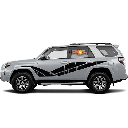Vinilo lateral de franjas desgastadas para Toyota 4Runner