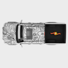 Kit de Calcomanías de Vinilo de Cuerpo Completo con Gráfico de Mapa Topográfico para Toyota Tacoma_2