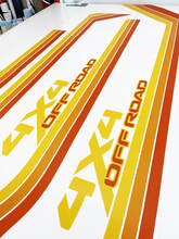 Kits gráficos - Jeep Gladiator Rubicon Retro Vintage 4x4 Stripe Stripe Kit Sport Off Road 2