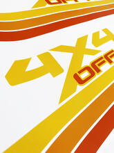 Kits gráficos - Kit de franjas de carreras retro vintage Rubicon 4x4 todoterreno deportivo de vinilo para Jeep Gladiator
 3