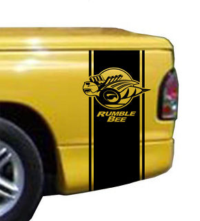 Rumble Bee Bed Stripe Kit se adapta a Dodge Ram Truck vinilo calcomanía Stick