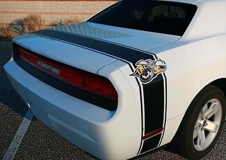 2008-2014 Dodge Challenger Super Bee Tail Stripe kit de calcomanías para maletero