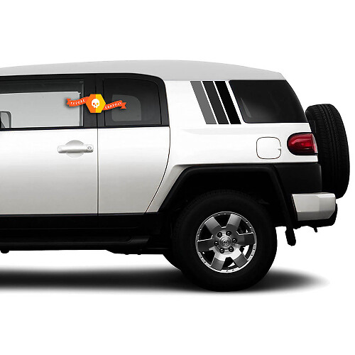 Calcomanía de vinilo lateral con rayas estilo vintage para Toyota FJ Cruiser