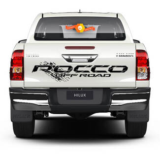 Toyota Hilux 2016 - 2021 Rocco Off Road Trasero Destroyed Stickers Calcomanías Trd Trunk Tailgate
