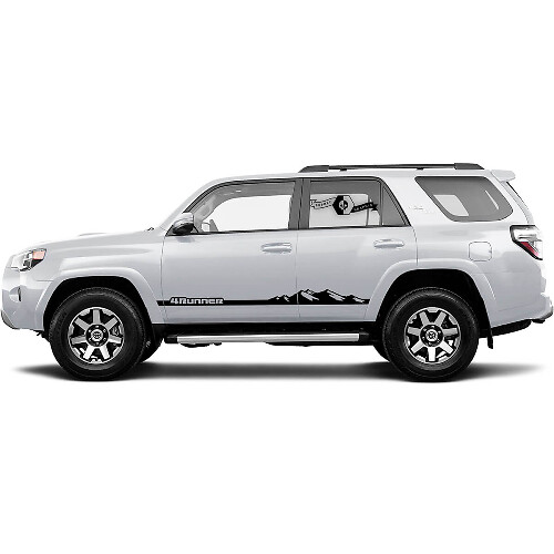 2x Calcomanías de vinilo de montaña para las puertas laterales de 4Runner Mountain para Toyota 4Runner TRD
