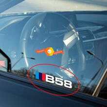Pegatina de calcomanía del motor BMW B58 para ventana interior exterior a 340 440 240 140 540 x3 x4 x5 x6 2