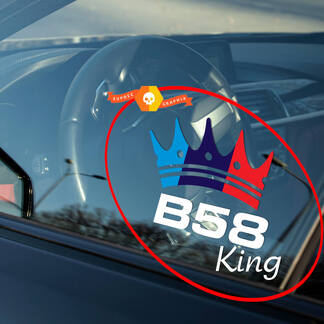 BMW B58 KING calcomanía para ventana interior exterior apto para 340 440 240 140 540 X3 X4 X5 X6
