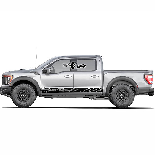 Vinilo adhesivo de franjas envejecidas para panel lateral para camión musclecar de alta potencia