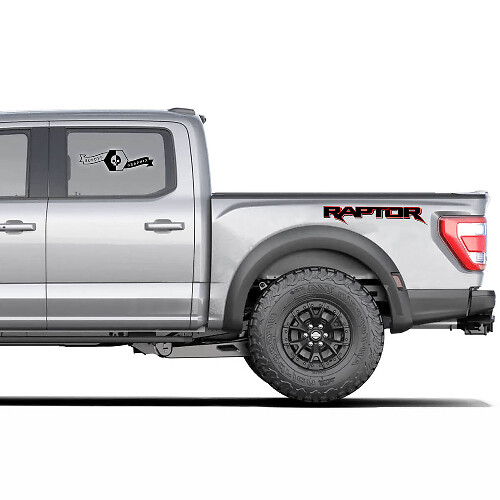 Pegatina de calcomanía gráfica de logotipo de Ford F150 Raptor 2020-2022 de 2 colores
