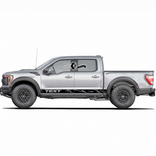 Pegatinas de vinilo personalizadas para panel lateral de estribo conjunto de 2 para musclecar camión camión de potencia