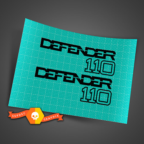 Par Land Rover Defender 110 Calcomanía de portón trasero Para Land Rover Defender 110 Pegatina
