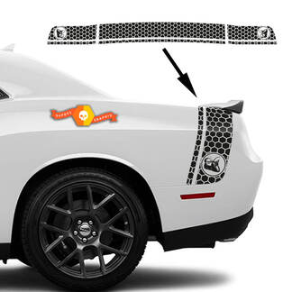 Dodge Challenger banda lateral y trasera Scat Pack Honeycomb Decal Sticker gráficos
