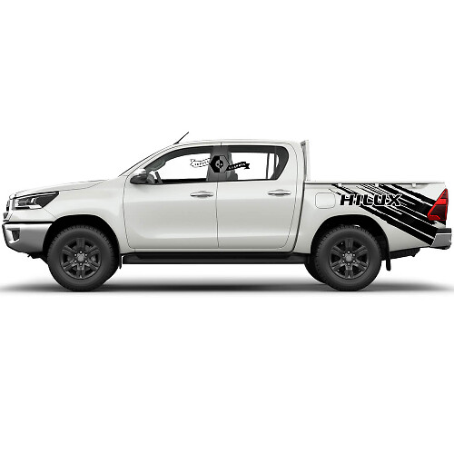 Pegatina de vinilo desgastado para la cama lateral de Toyota Hilux 2022 Rally
