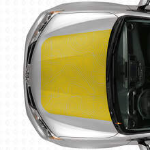Vinilo adhesivo para capó con mapa topográfico para Toyota RAV4 2016_5