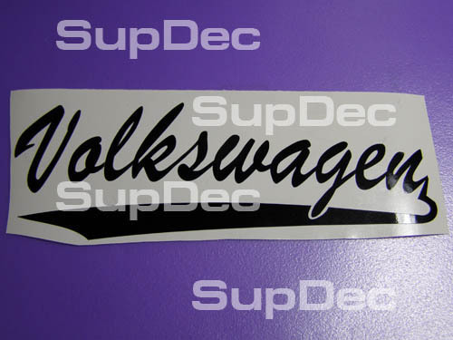 Adhesivo de Vinilo con Letras en Guion Volkswagen