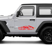 Juego de pegatinas de vinilo personalizadas para la ladera de la montaña para Jeep Wrangler Unlimited_2