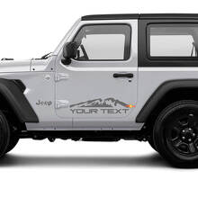 Juego de pegatinas de vinilo personalizadas para la ladera de la montaña para Jeep Wrangler Unlimited_3