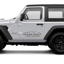 Kit de Pegatinas de Vinilo Personalizadas para Lado de Montaña para Jeep Wrangler Unlimited_3