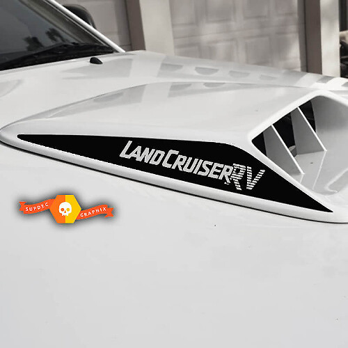 Juego de calcomanías de vinilo para toma de aire capó RV Land Cruiser para Toyota Land Cruiser