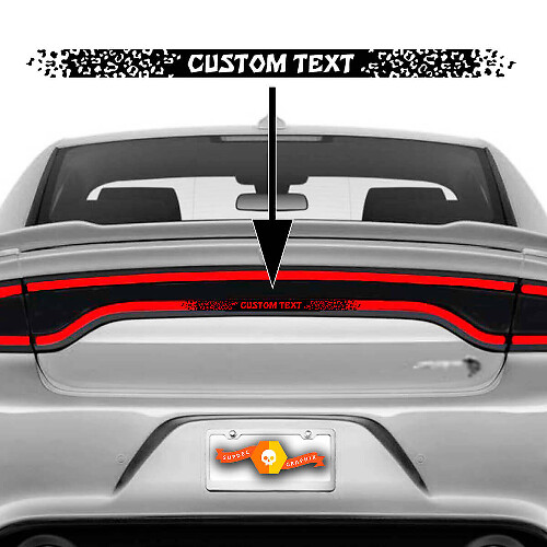 Calcomanía de vinilo decorativa para luces traseras personalizada para Dodge Charger