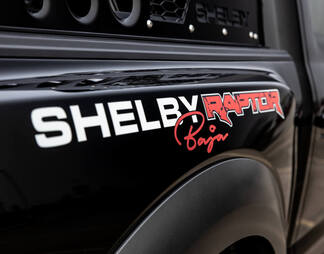 Par Ford F-150 Raptor Shelby Baja Edition cama lateral guardabarros trasero gráficos calcomanía
