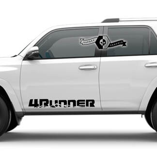 Par 4Runner 2023 Side Vinilo Montañas Calcomanías Pegatinas para Toyota 4Runner logo
