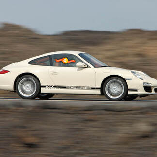 2 Porsche 911 Retro Carrera Classic Side Stripes Door On Kit calcomanía

