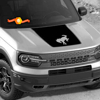 Ford Bronco 2021-2022, Kit de calcomanías de vinilo para capó, pegatina gráfica para Ford Bronco Logo Sport SUV
