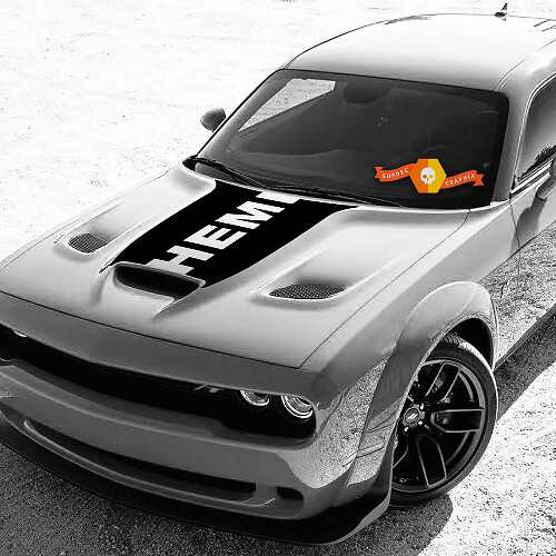 Vinilo adhesivo para capó Hemi para Dodge Challenger 2015-2021