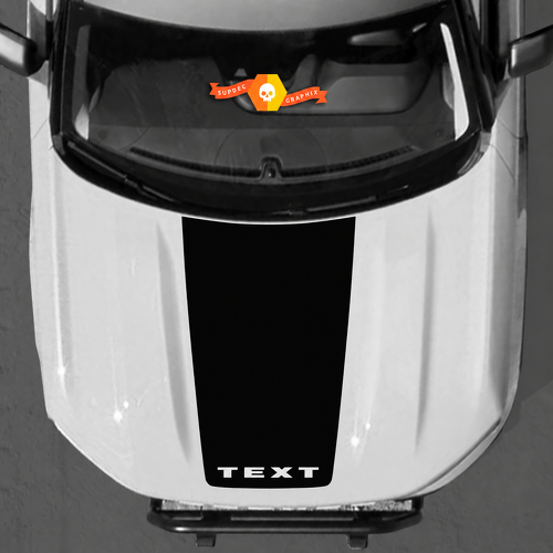 Kit de vinilo adhesivo con texto personalizado para capó gráfico de Musclecar horse 2021-2022
