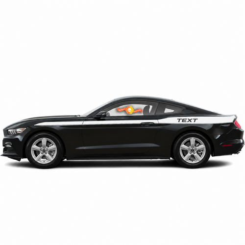 Kit de adhesivos de vinilo con franjas laterales personalizadas para Musclecar Musclecarmodel 2015-2017