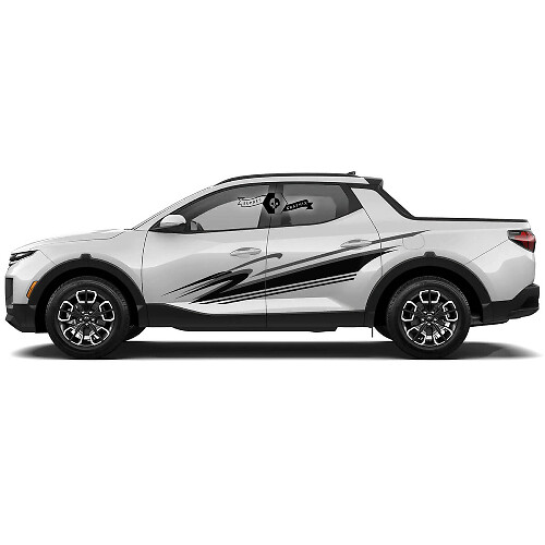 Kit de Calcomanías Laterales de Vinilo Onda Moderna para Hyundai Santa Cruz