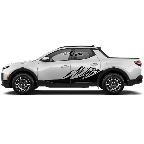 Kit de vinilos adhesivos para paneles laterales Mountain Rocker para Hyundai Santa Cruz