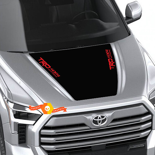 Nueva Toyota Tundra 2022 Capó TRD SR5 Off Road Envoltura Calcomanía Pegatina Gráficos SupDec Diseño 2 colores
