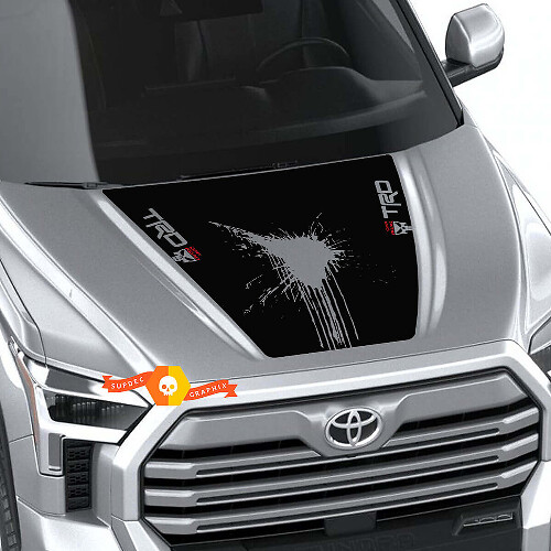 Calcomanía de vinilo para capó con diseño TRD Punisher Style para Toyota Tundra 2022