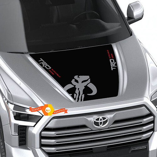 Nuevo Toyota Tundra 2022 Hood TRD SR5 Mandalorian Wrap Decal Sticker Graphics SupDec Design
