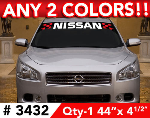 Calcomanía de vinilo para parabrisas Nissan para Maxima Altima 370Z