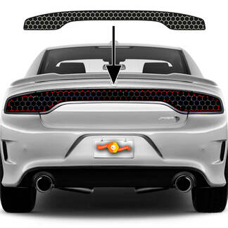 Dodge Charger SRT Hellcat Widebody Tail Light Honeycomb Toning vinilo adhesivo gráficos

