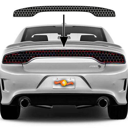 Dodge Charger Srt Hellcat WideBody Light Light Honeycomb Toning Vynil Decal Sticker Graphics