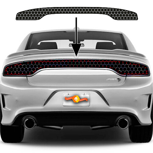 Vinilo adhesivo de tintado en panal para luces traseras de Dodge Charger