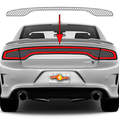 Dodge Charger Srt Hellcat WideBody Light Light Honeycomb New Vynil Decal Sticker Graphics