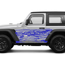 2 Nuevas calcomanías adhesivas JEEP Wrangler Unlimited de 4 puertas 4x4 todoterreno Splash Mud Mountains lado Gráficos Calcomanía adhesiva
 2