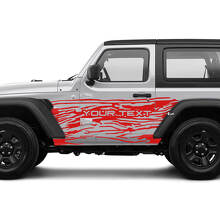 2 Nuevas calcomanías adhesivas JEEP Wrangler Unlimited de 4 puertas 4x4 todoterreno Splash Mud Mountains lado Gráficos Calcomanía adhesiva
 3