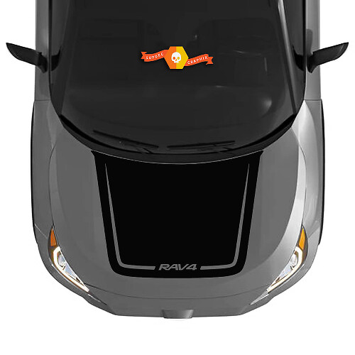 Kit de gráficos de calcomanías para capó RAV4 para Toyota RAV4 2019 - 2022 calcomanía de vinilo
