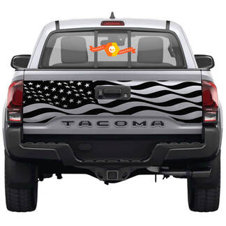 Calcomanía trasera de la bandera de EE. UU. Para Toyota Tacoma tercera generación 2015-2022 SupDec
