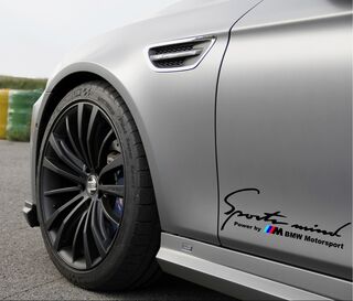 2 pegatinas Sports Mind Power de M BMW Motorsport M3 M5
