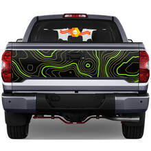Tailgate Topográfica Mapa trasero trasero para Toyota Tacoma Tercera Generación 2015-2022 SUPDEC 2 Colors 1 2