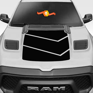 Dodge Ram Rebel 2019 2020 2021 2022 Kit gráfico de calcomanía de vinilo para capó
